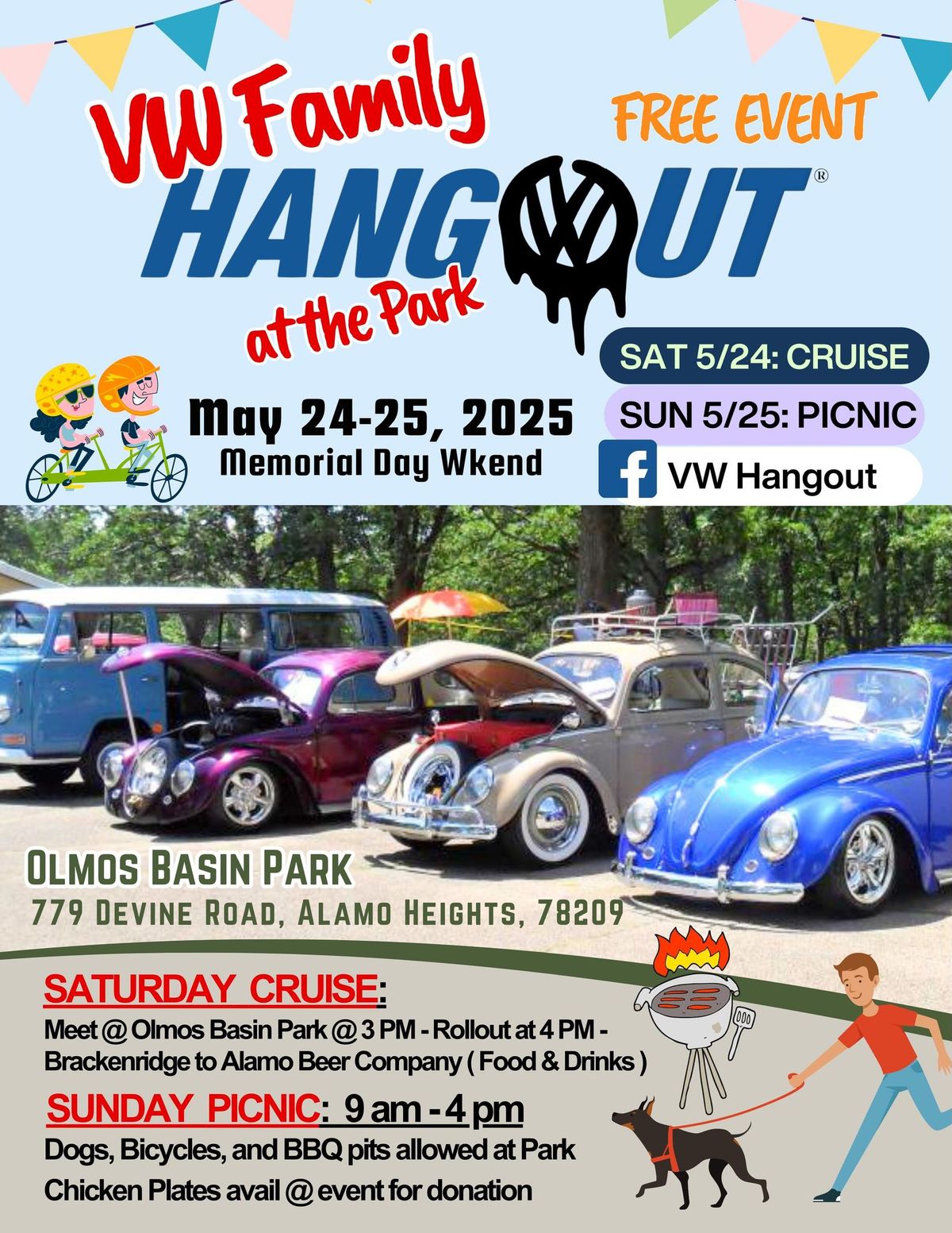 VW Hangout at the Park - Volkswagen Air-Cooled Cars Picnic