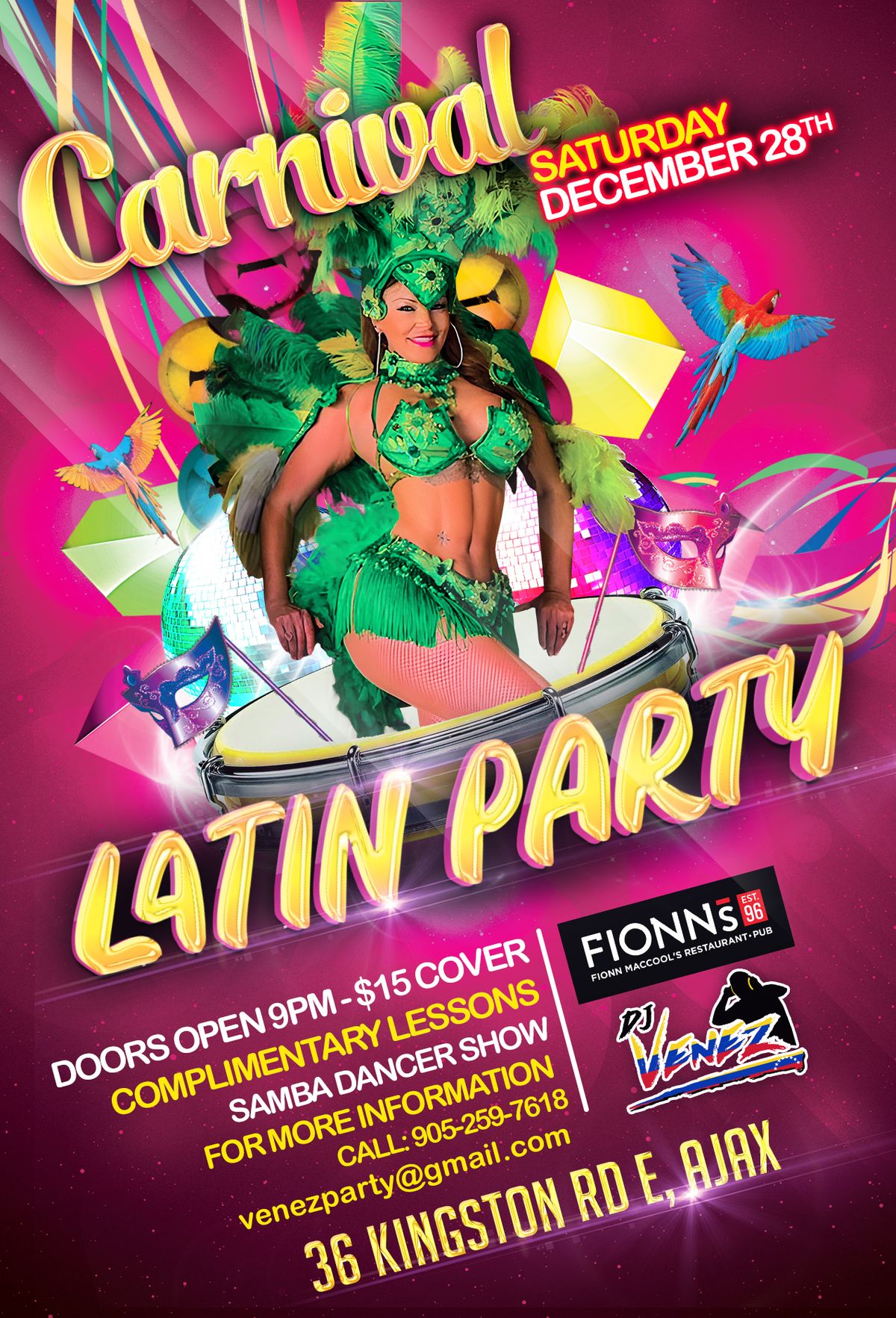 Latin Saturday @ Fionn MacCool's Ajax