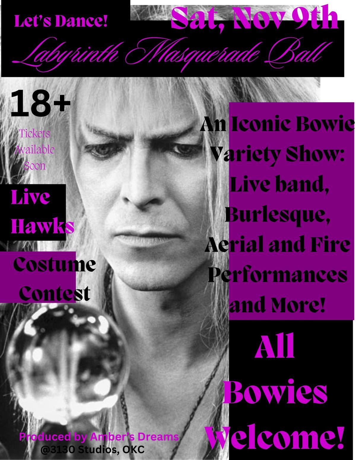 Let's Dance! Labyrinth Masquerade Ball & Iconic Bowie Variety and Art Show, II