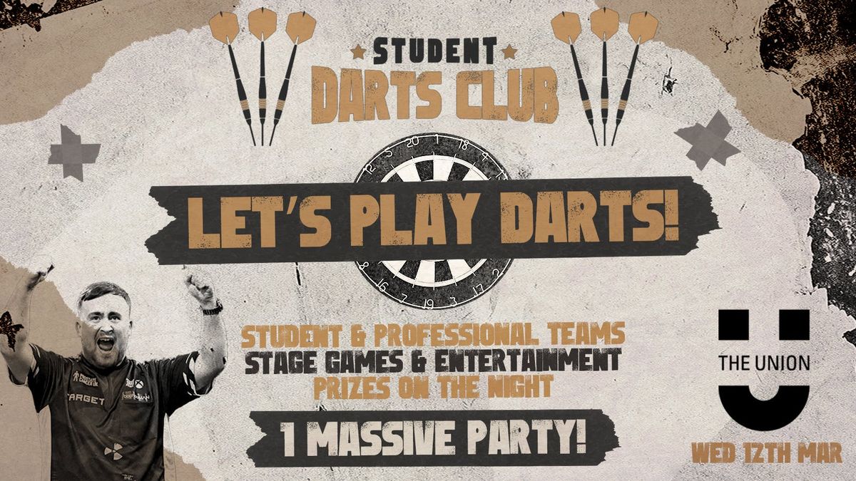 STUDENT DARTS CLUB @ THE MMU UNION - Ticket Includes Entry to the After Party at ARK! \ud83e\udea9