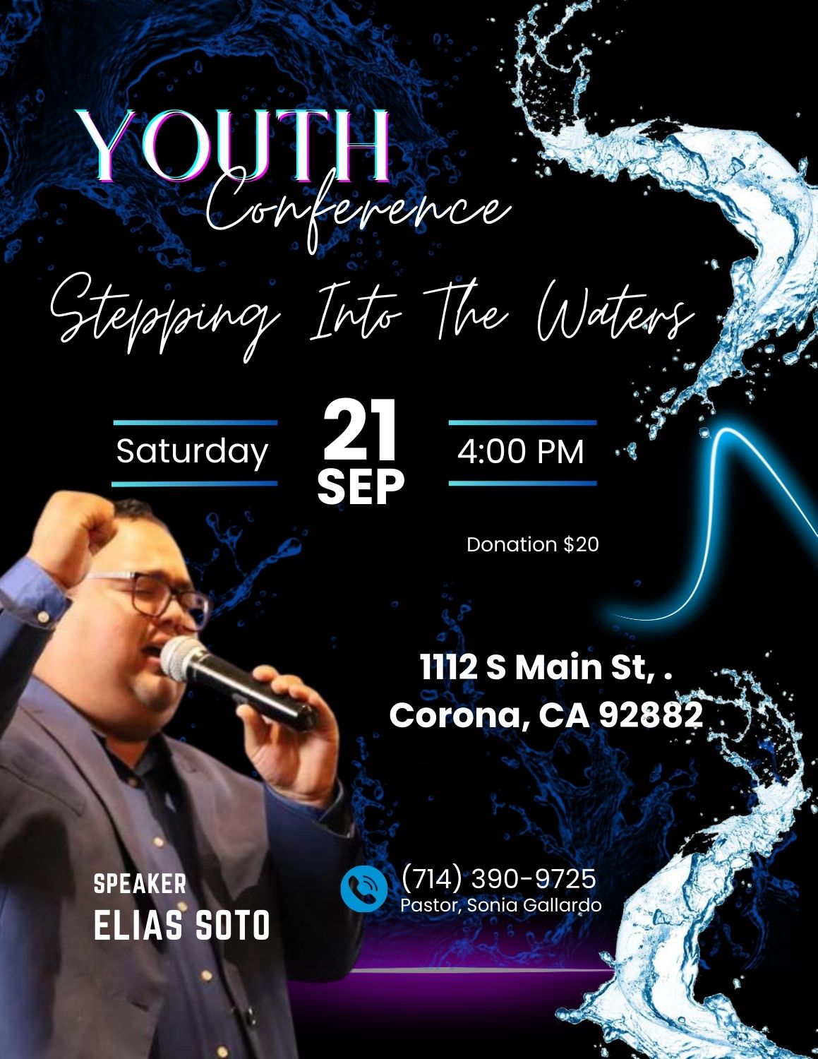 Youth Conference Stepping Into The Waters -En Corona, California