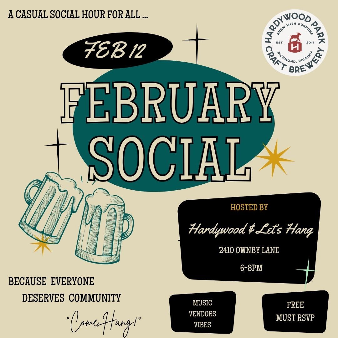 Let's Hang x Hardywood - Valentine's February Social!