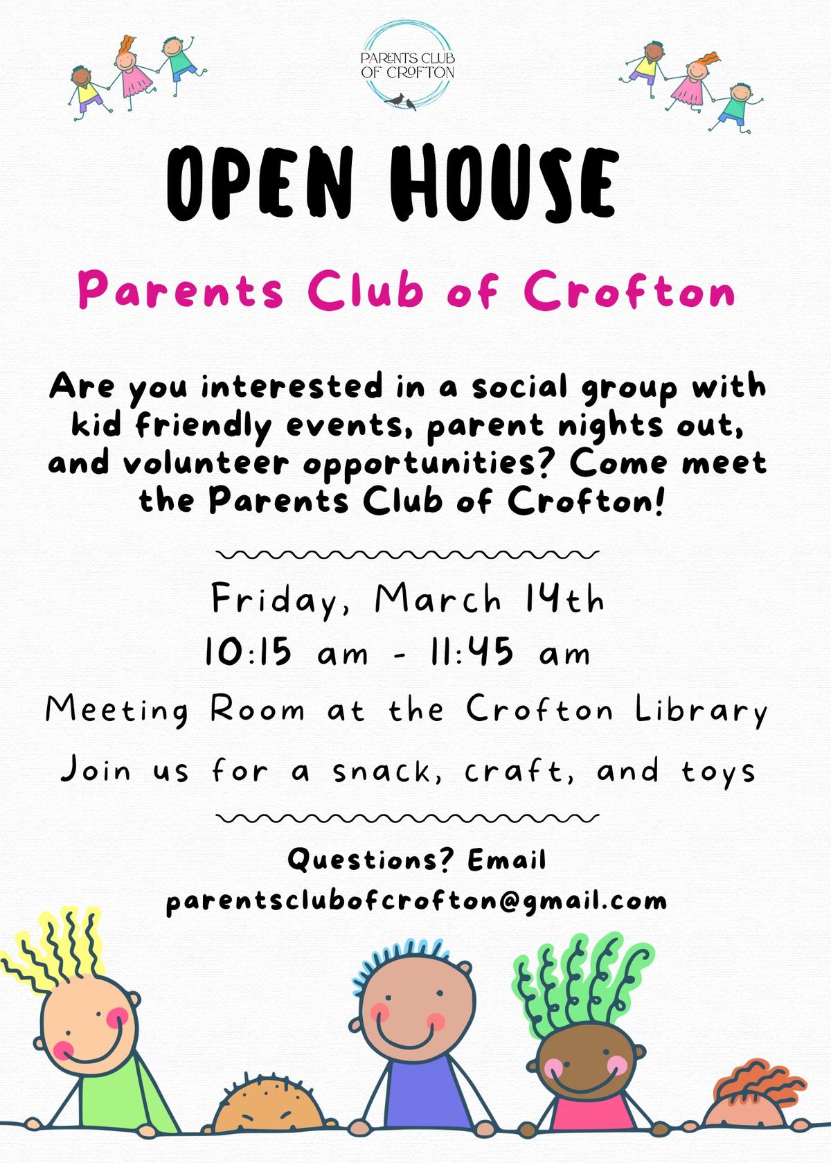 Parents Club of Crofton Open House