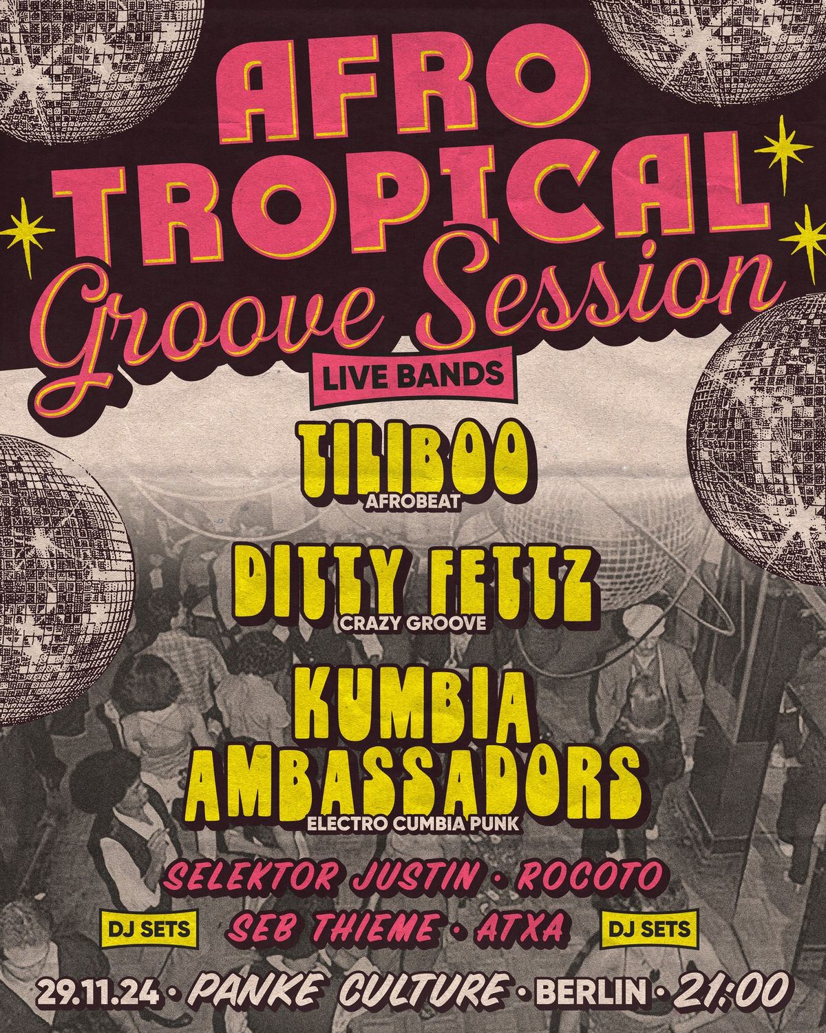 \u2605Afro Tropical Groove Session w\/ Tiliboo - Dirty Feedz - Kumbia Ambassadors \/ DJS and more