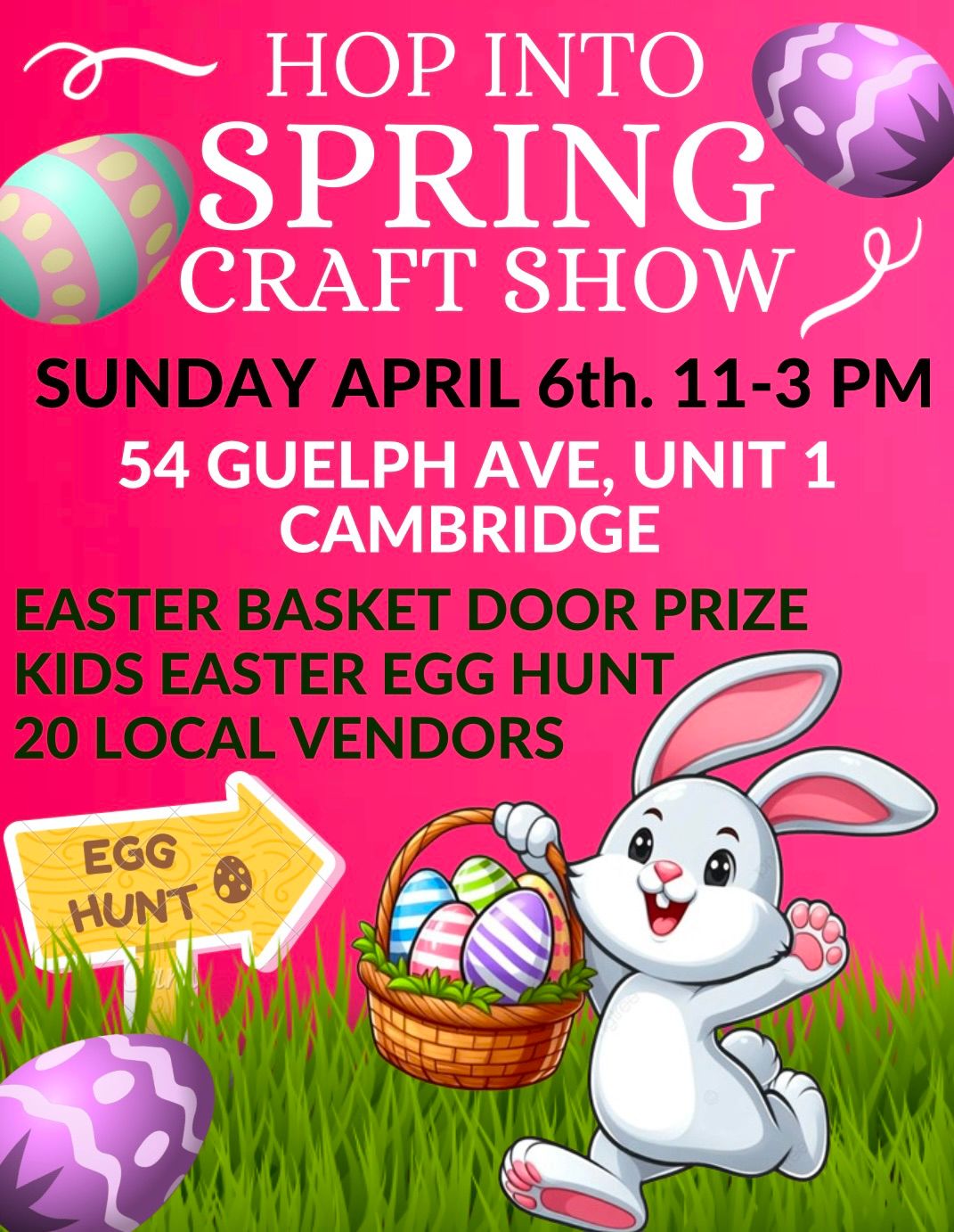 HOP INTO SPRING CRAFT & VENDOR SHOW