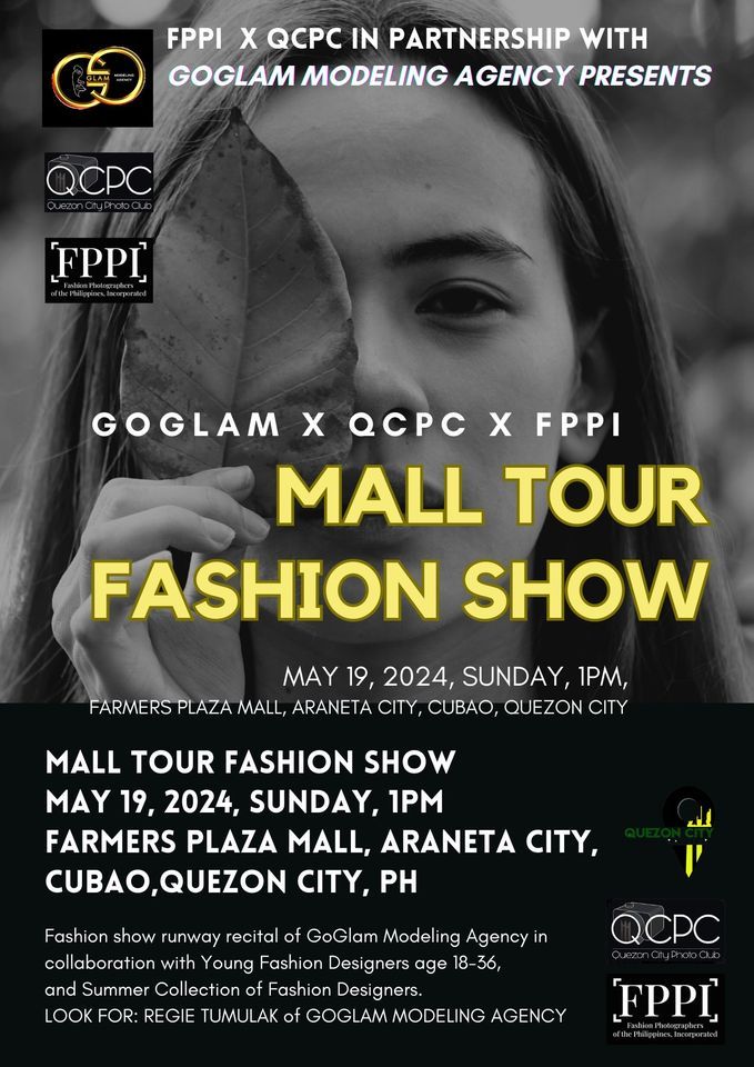 JOIN AND EXPERIENCE OUR MALL TOUR FASHION SHOW!     When: May 19, 2024, Sunday   Time: 10AM to 5PM  
