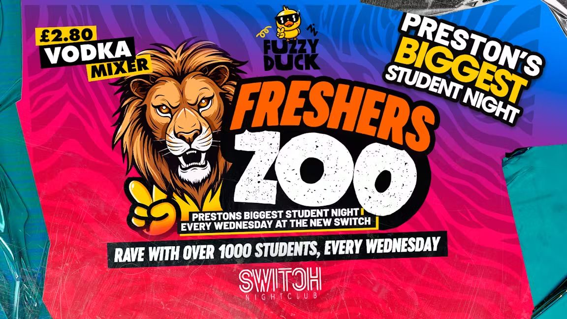 Fuzzy Duck | Freshers ZOO Rave