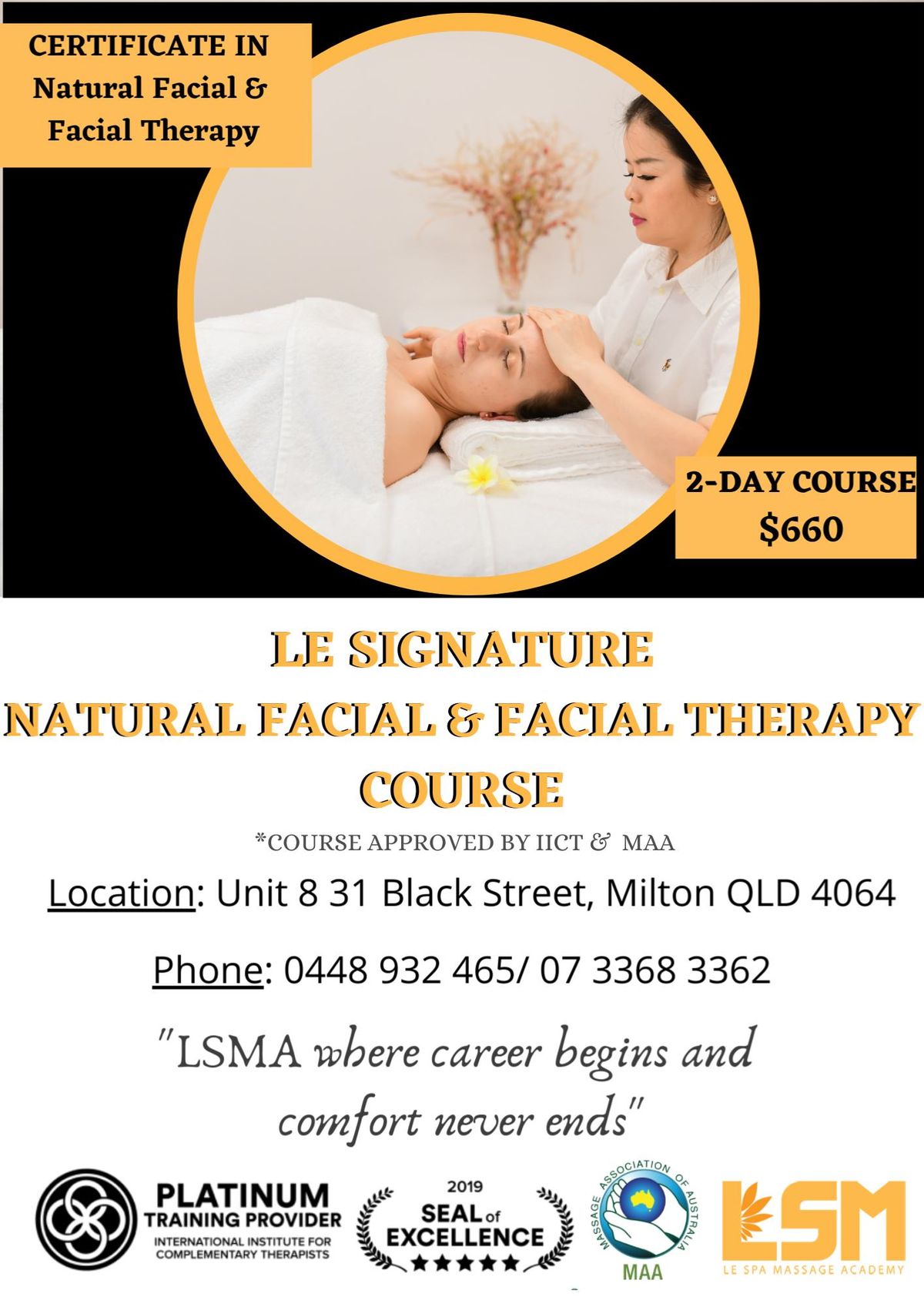 Certificate in Le Signature Natural Facial\/ Facial Therapy 19-20\/10\/2024