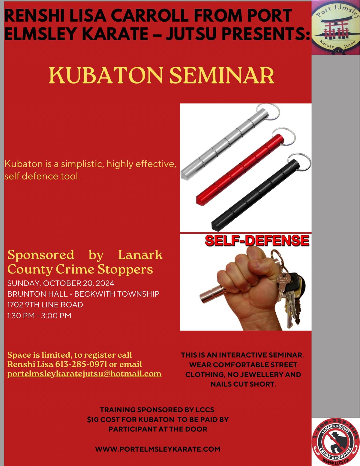 Kubaton Self Defense Seminar