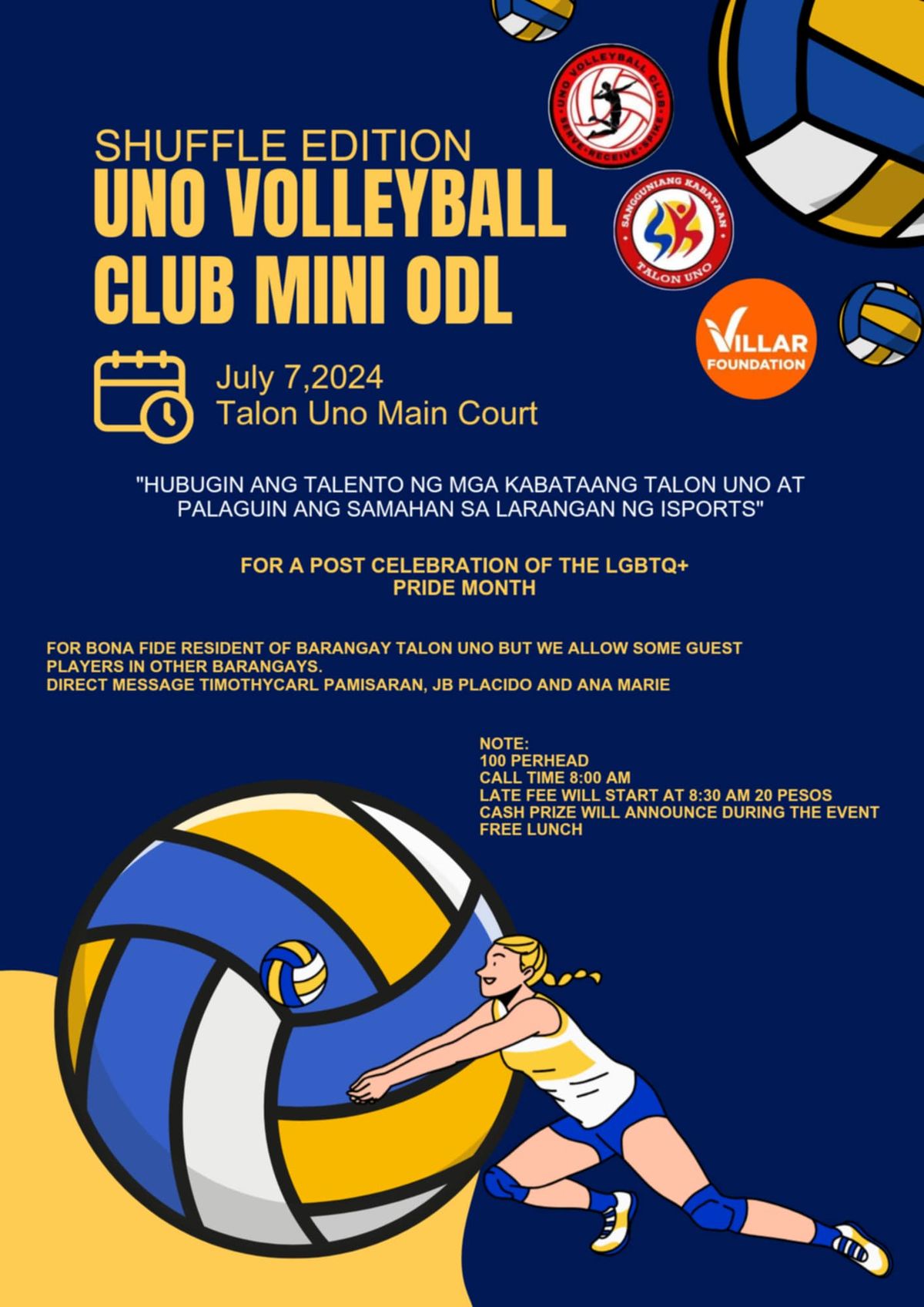 UNO Volleyball Club's MINI ODL
