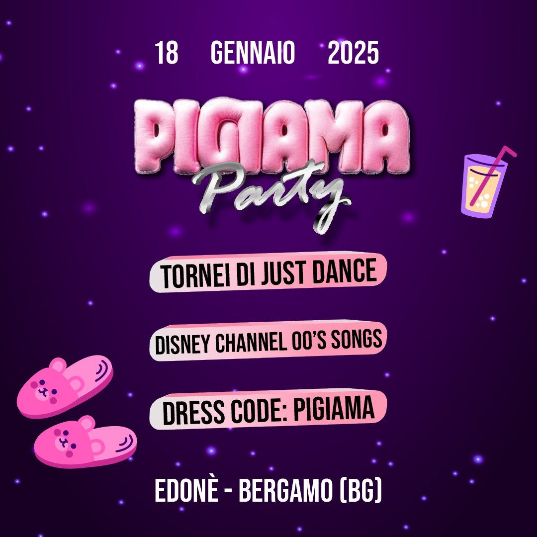 PIGIAMA PARTY: la festa in pigiama! Disney Channel 00\u2019s song e tornei di Just Dance all'Edon\u00e9!