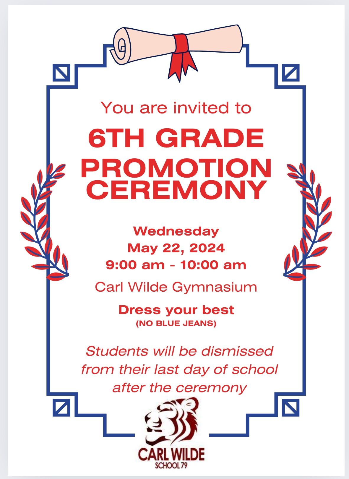 6th grade promotion ceremony 
