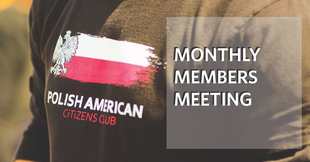Monthly Club Meeting