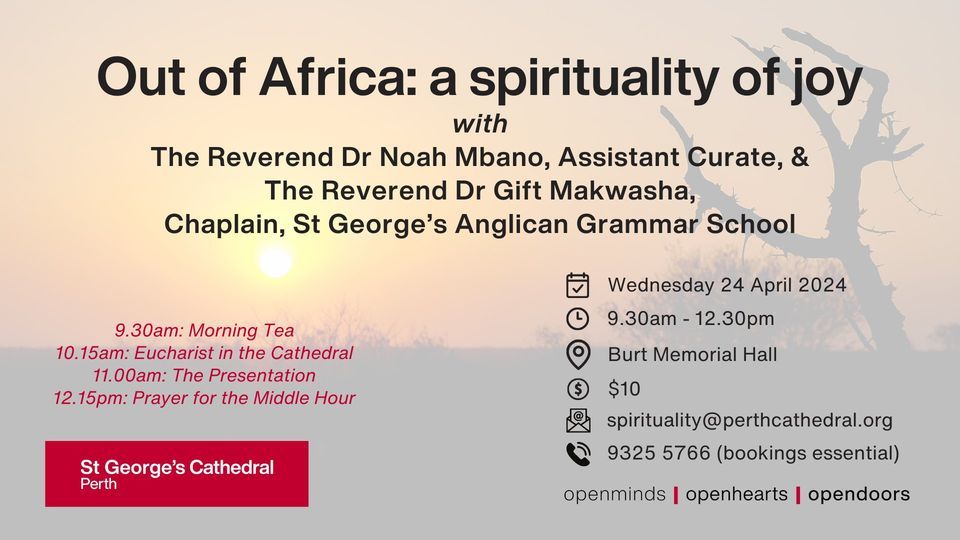 Out of Africa: a spirituality of joy