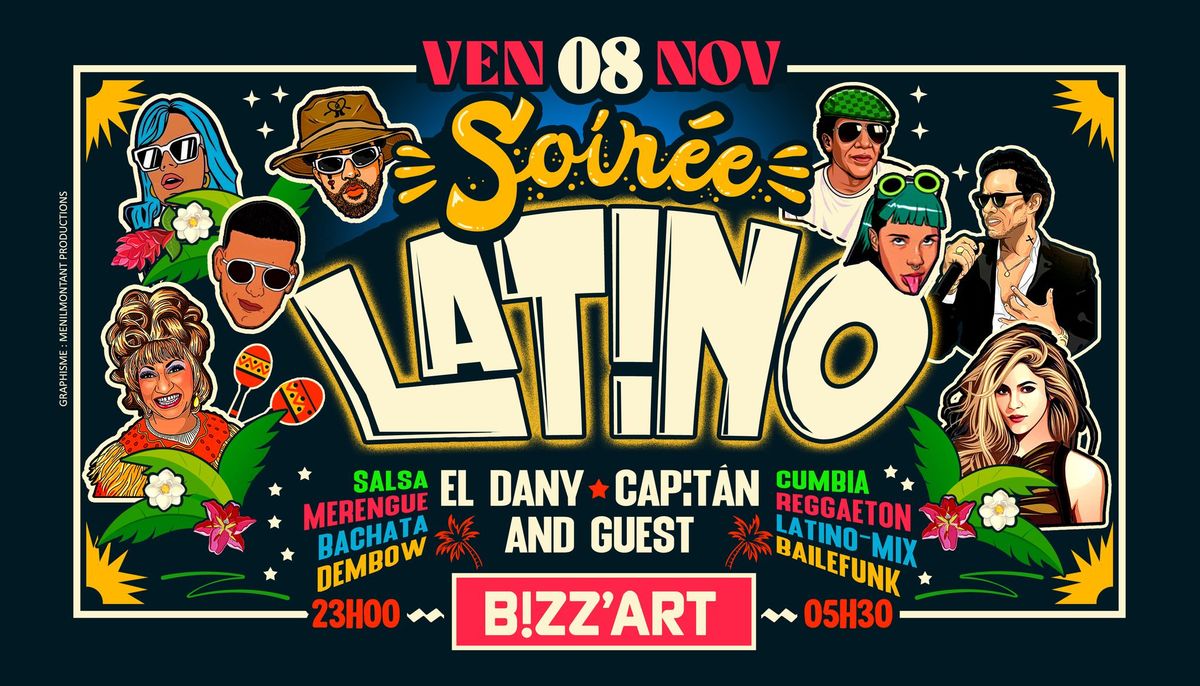 SOiR\u00c9E LATiNO x CANAL ST MARTIN \ud83c\udf34 GRATUIT \u200bAVANT MINUIT \ud83d\udd25 Ven.08.Nov au Bizz'Art (Paris10)