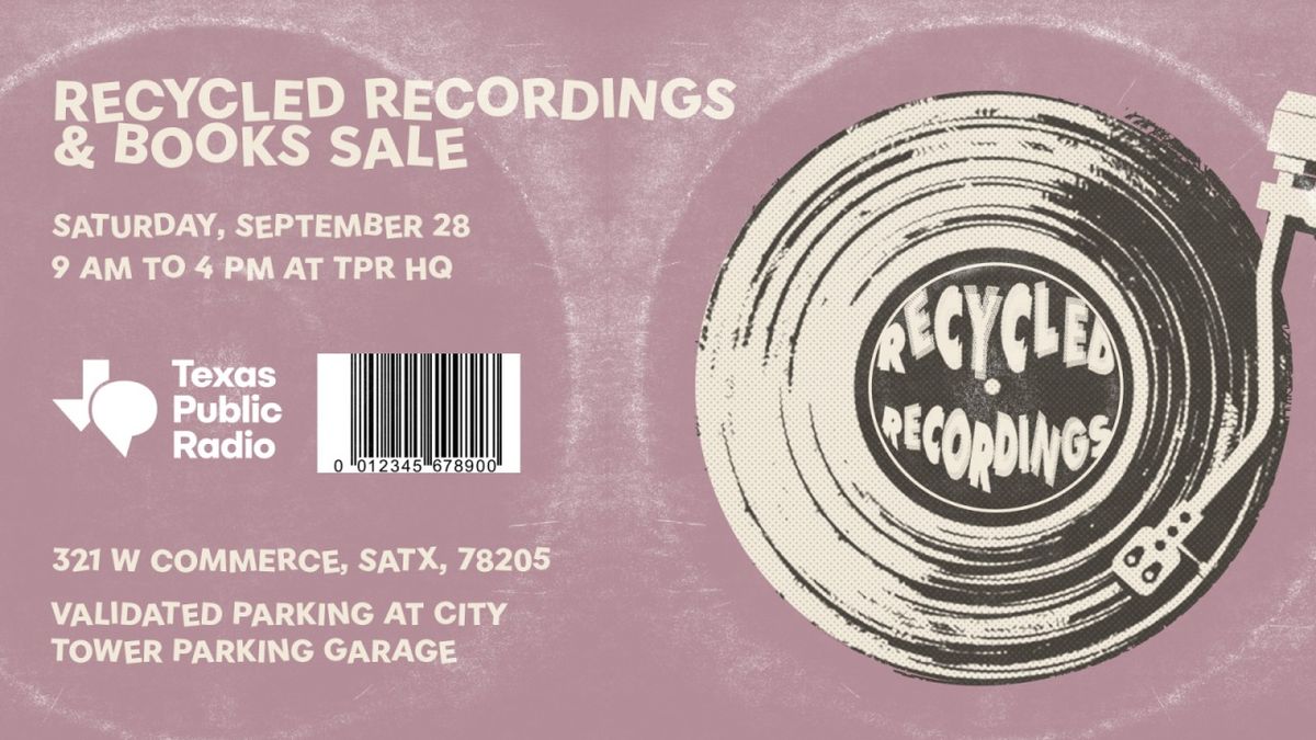 Recycled Recordings and Book Sale!