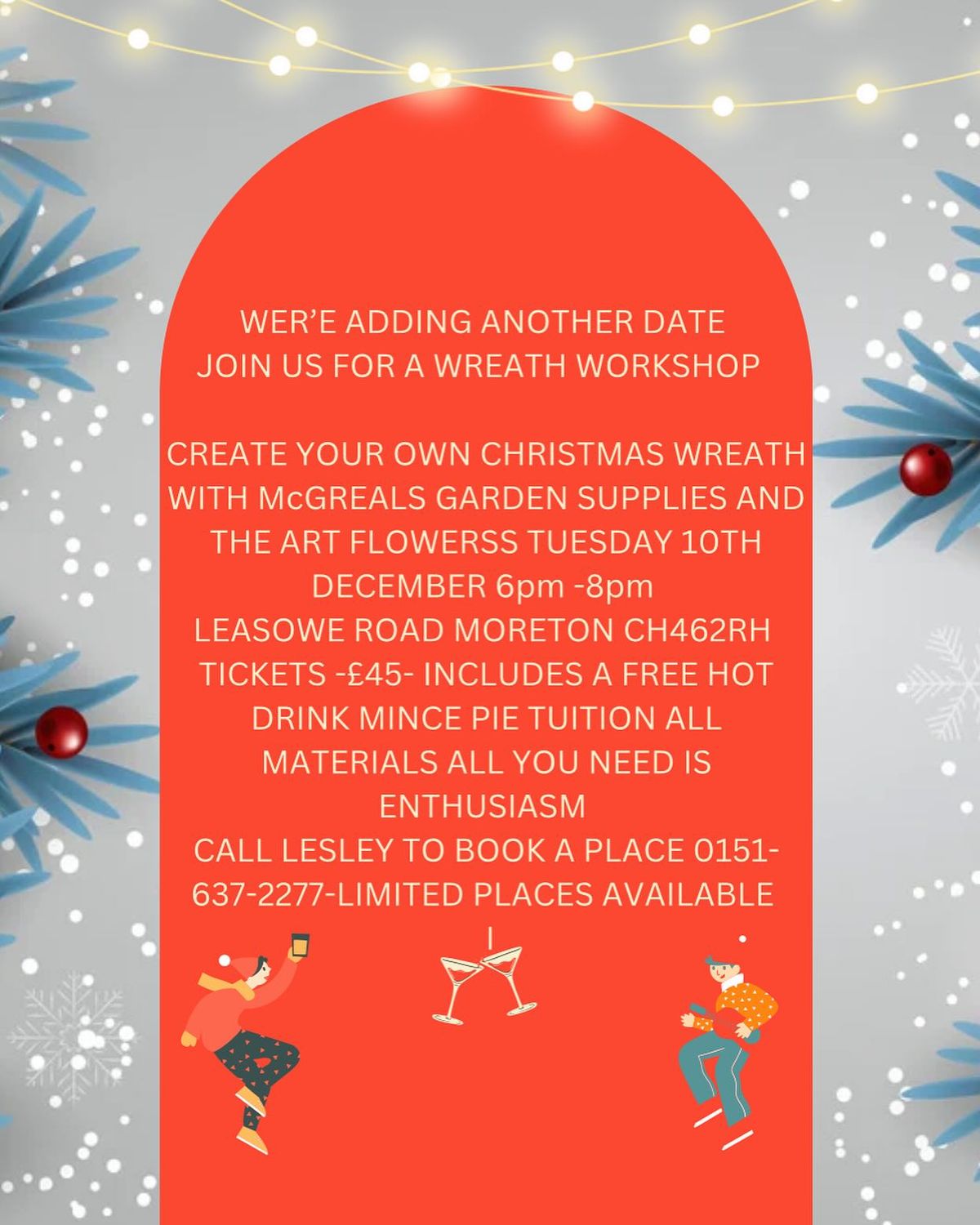 Christmas wreath workshop 