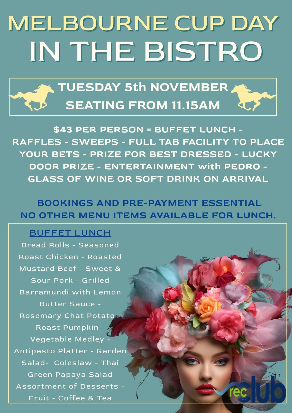 Melbourne Cup Day at The Rec Club