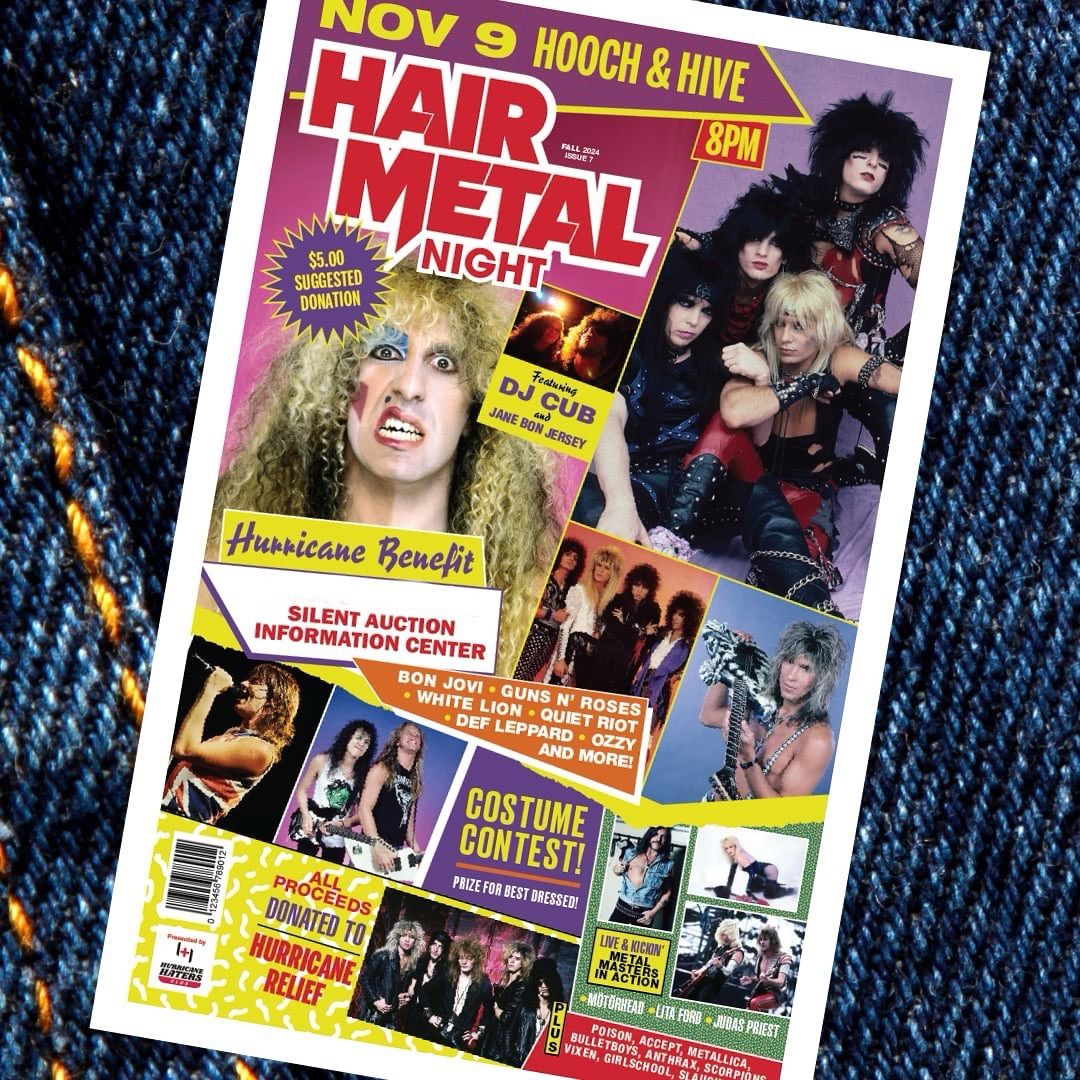 Hurricane Benefit: Hair Metal Night!