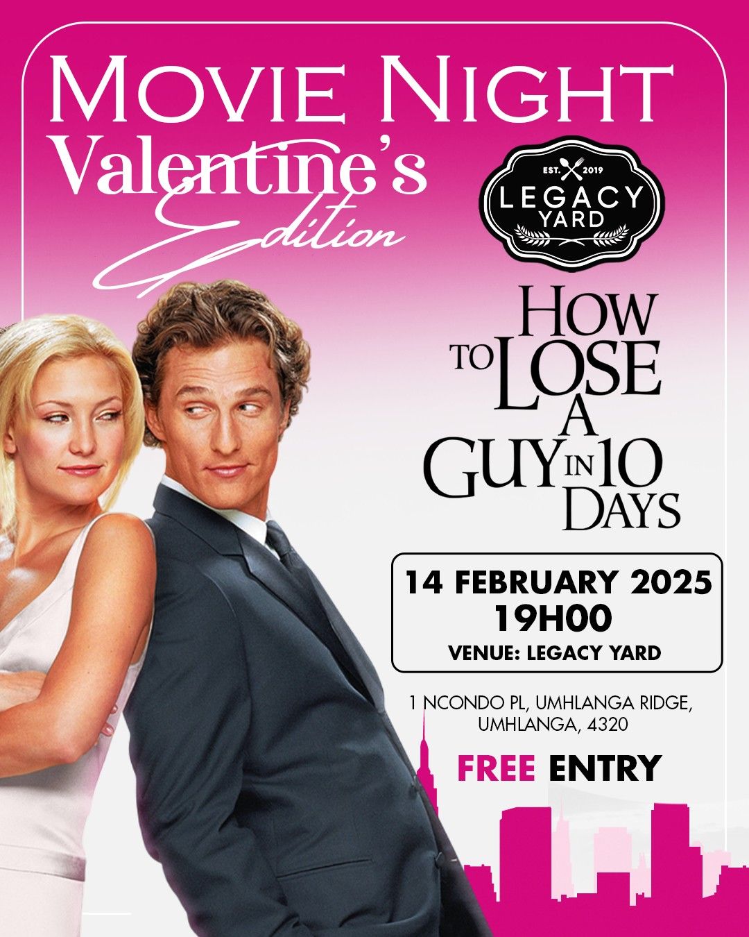 Valentine's Movie Screening - How to Lose a Guy in 10 Days