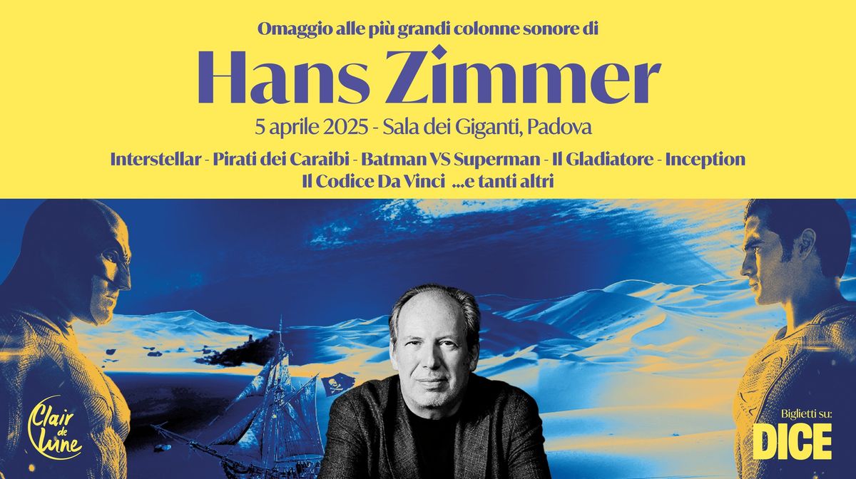 Omaggio a Hans Zimmer: le colonne sonore dal vivo a Padova