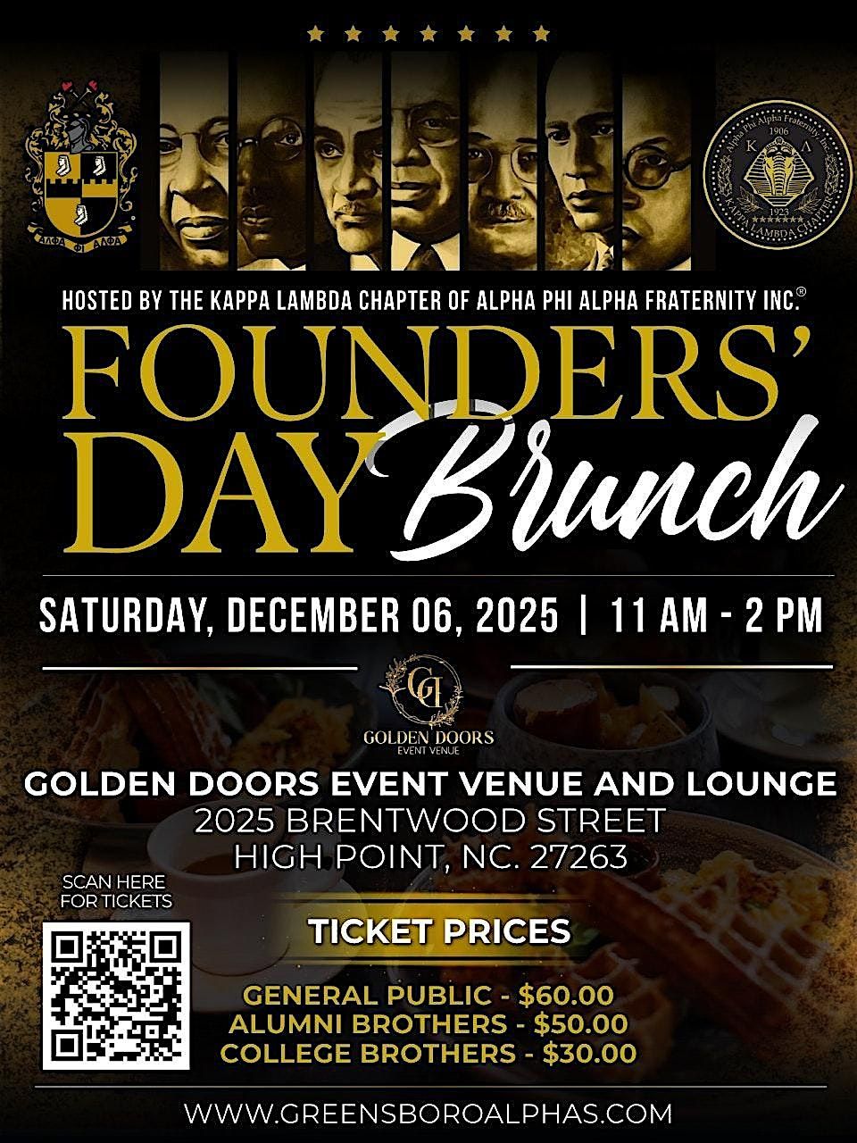 Alpha Phi Alpha Fraternity, Inc., Kappa Lambda, Founders' Day Brunch
