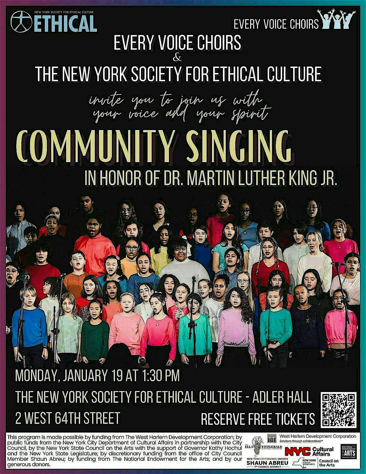EVC's Community Singing in Honor of Dr. Martin Luther King Jr.