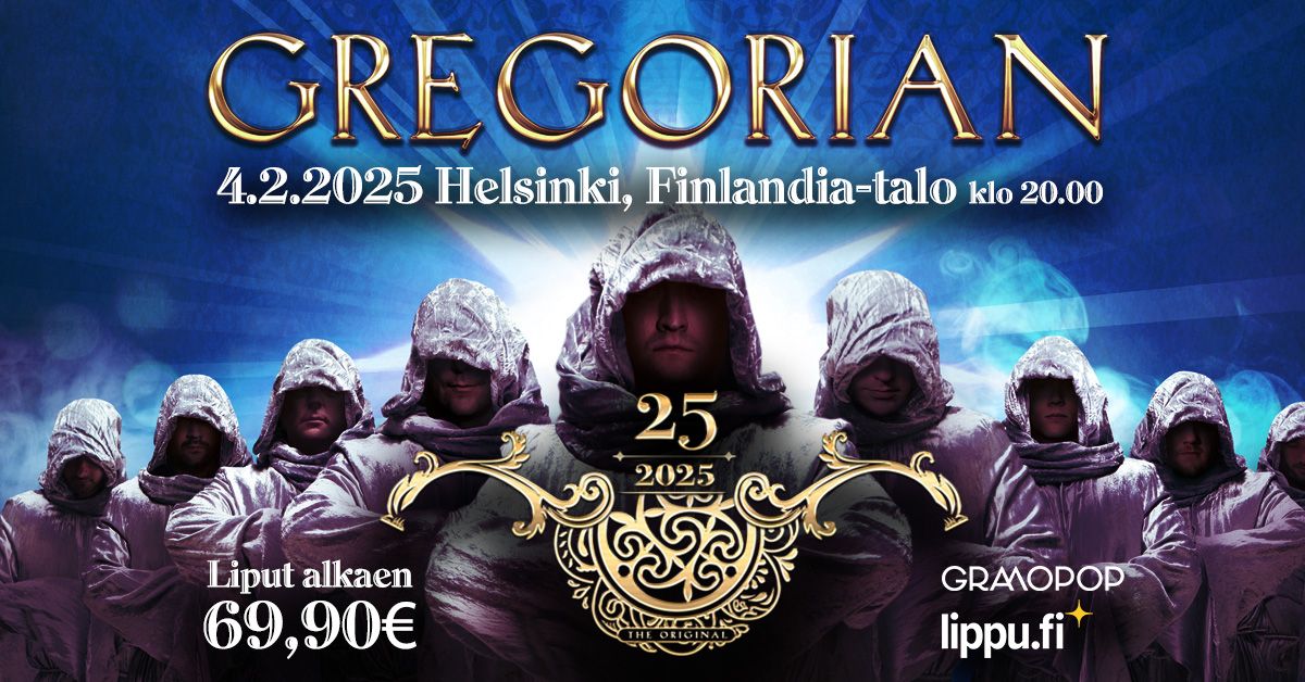 GREGORIAN 25v-juhlakiertue \/ Helsinki, Finlandia-talo, 4.2.2025