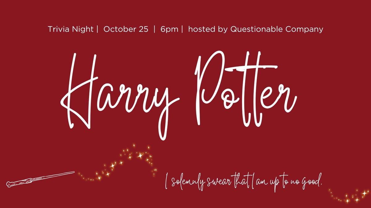 Harry Potter Trivia Night