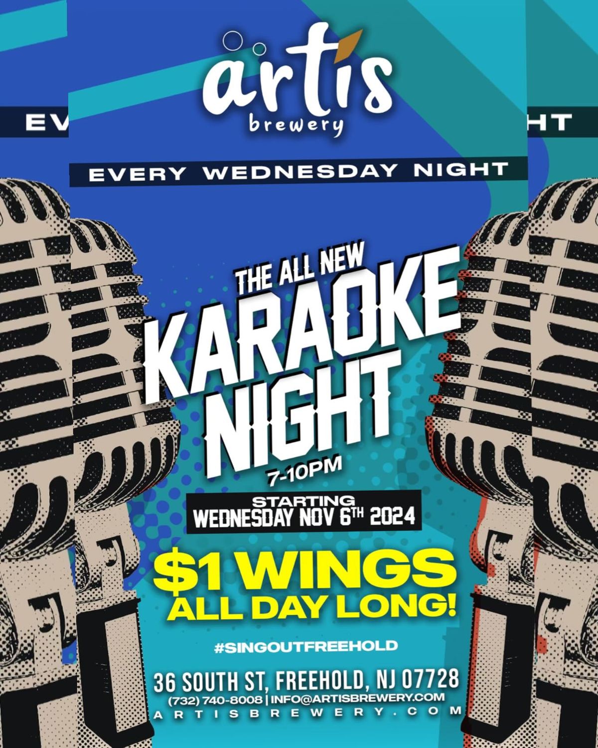 Karaoke Wednesday at Artis Brewery