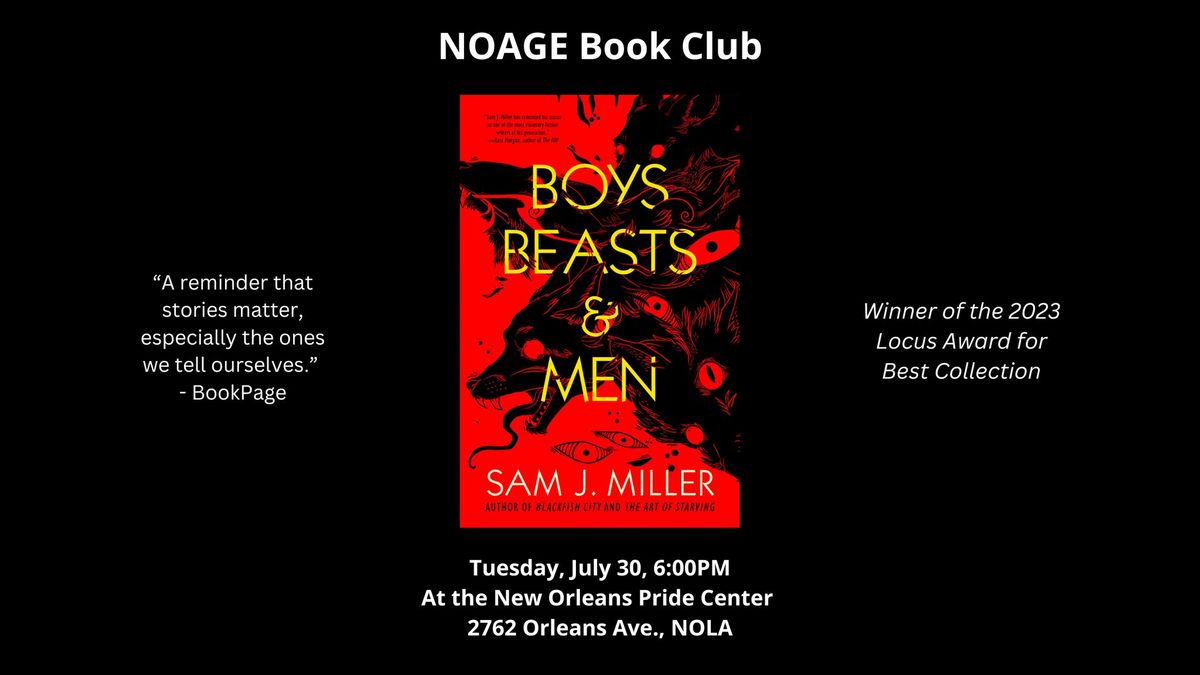 Book Club: Boys, Beasts & Men