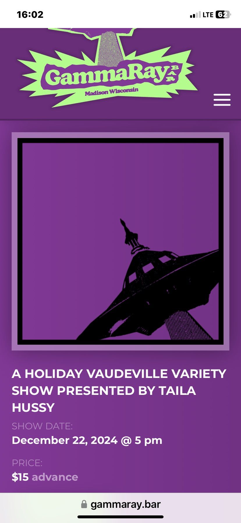 Vaudeville variety Christmas show 