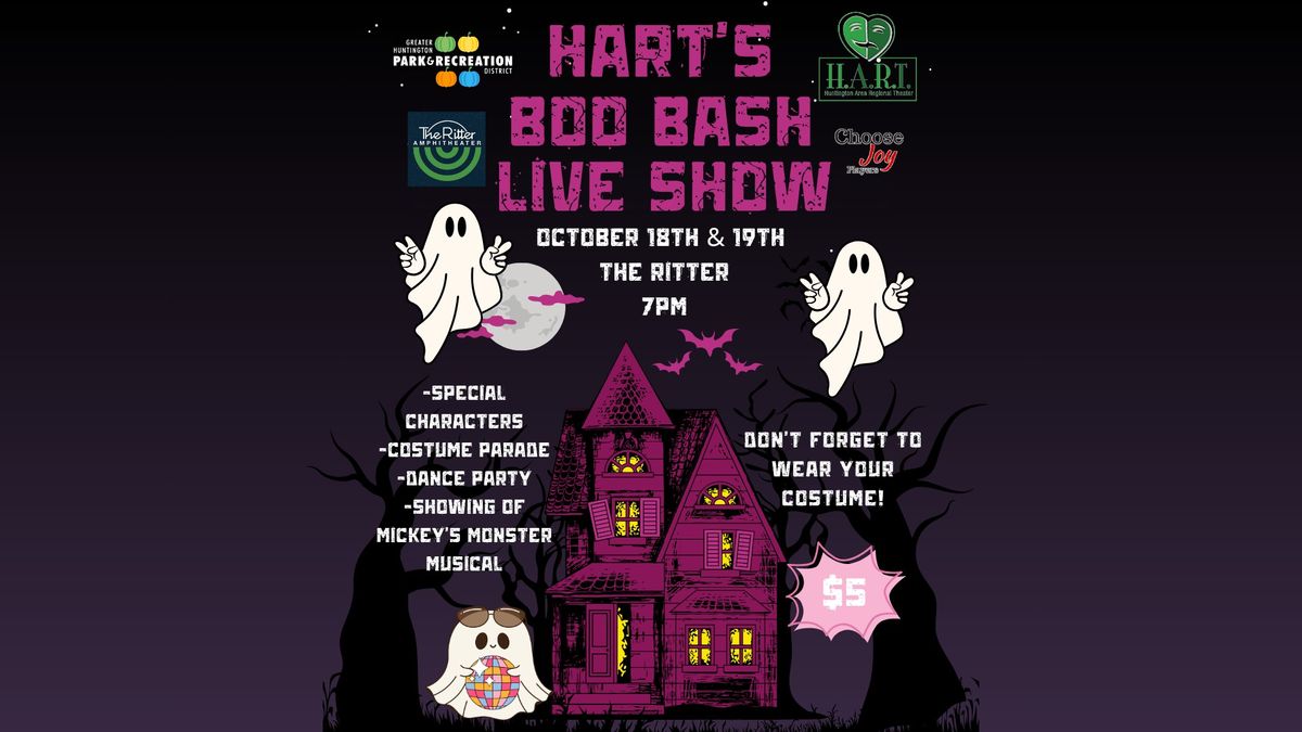 HART'S BOO BASH LIVE SHOW- SAT 10\/19