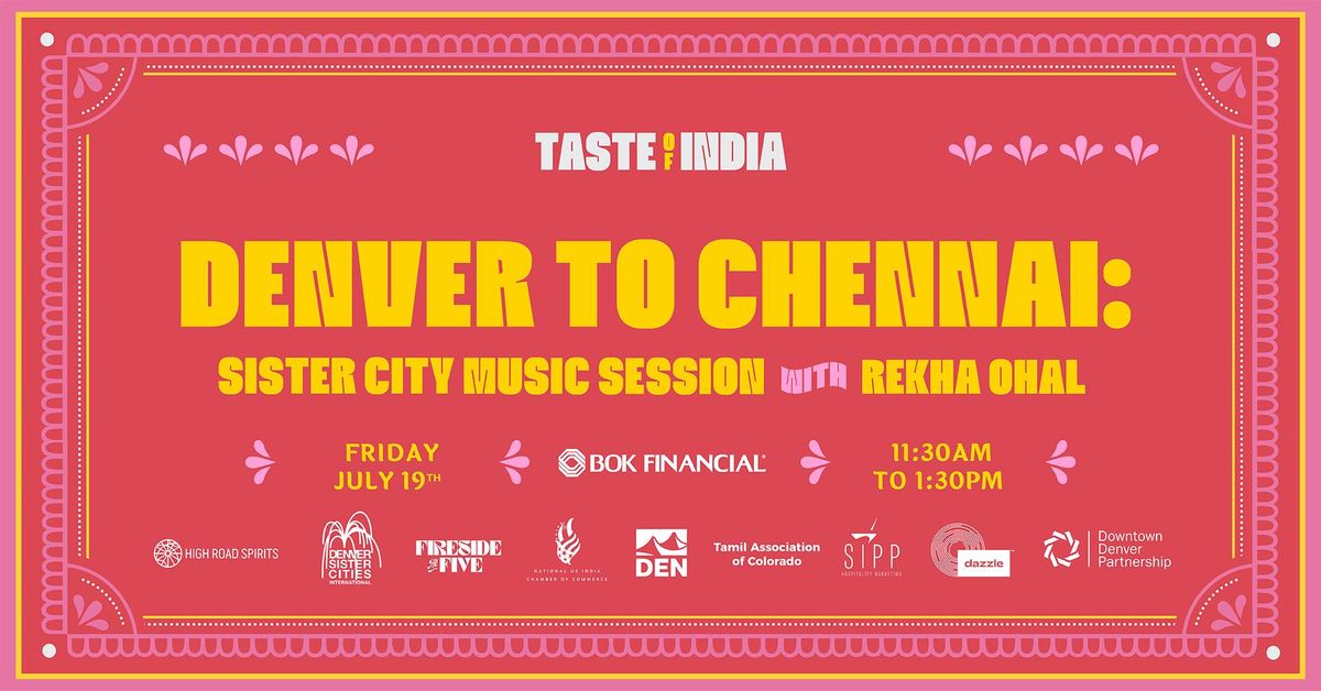Denver to Chennai: Sister City Music Session with Rekha Ohal