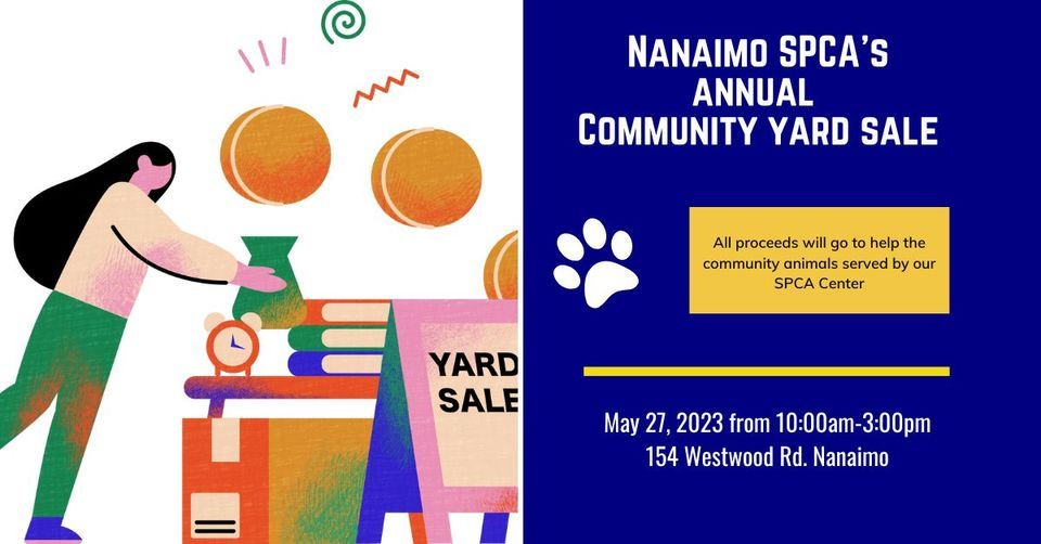 Nanaimo SPCA Community Yard Sale, BC SPCA Nanaimo, 27 May 2023