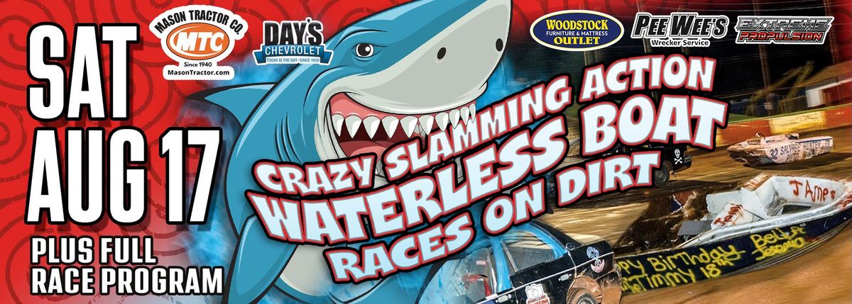 Waterless Boat Race On DIRT + Stock Car Racing 