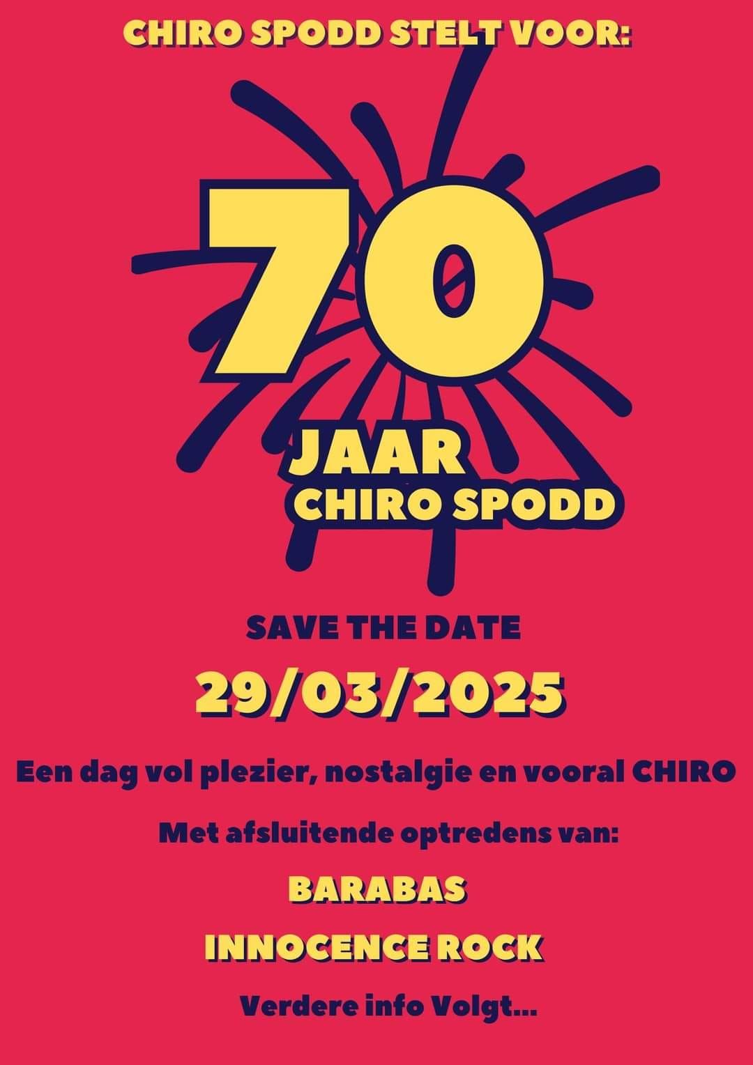 70 jaar Chiro SPODD 