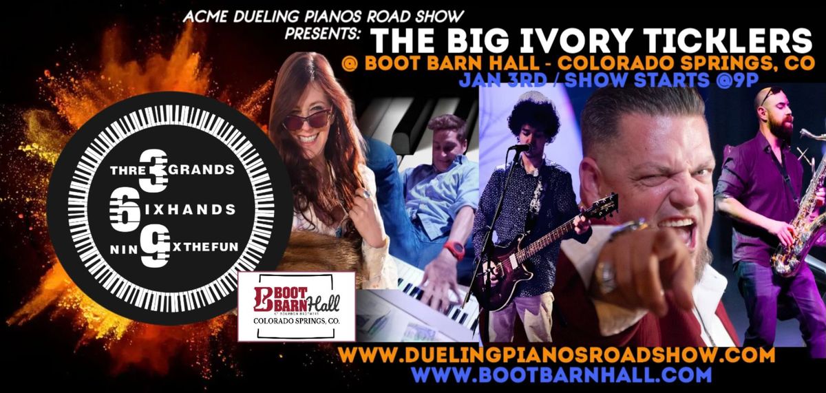 3 Grands 6 Hands 9 X The Fun Dueling Pianos @ Phil Long Music Hall - Colorado Springs