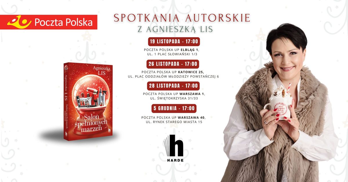 Spotkania autorskie z Agnieszk\u0105 Lis