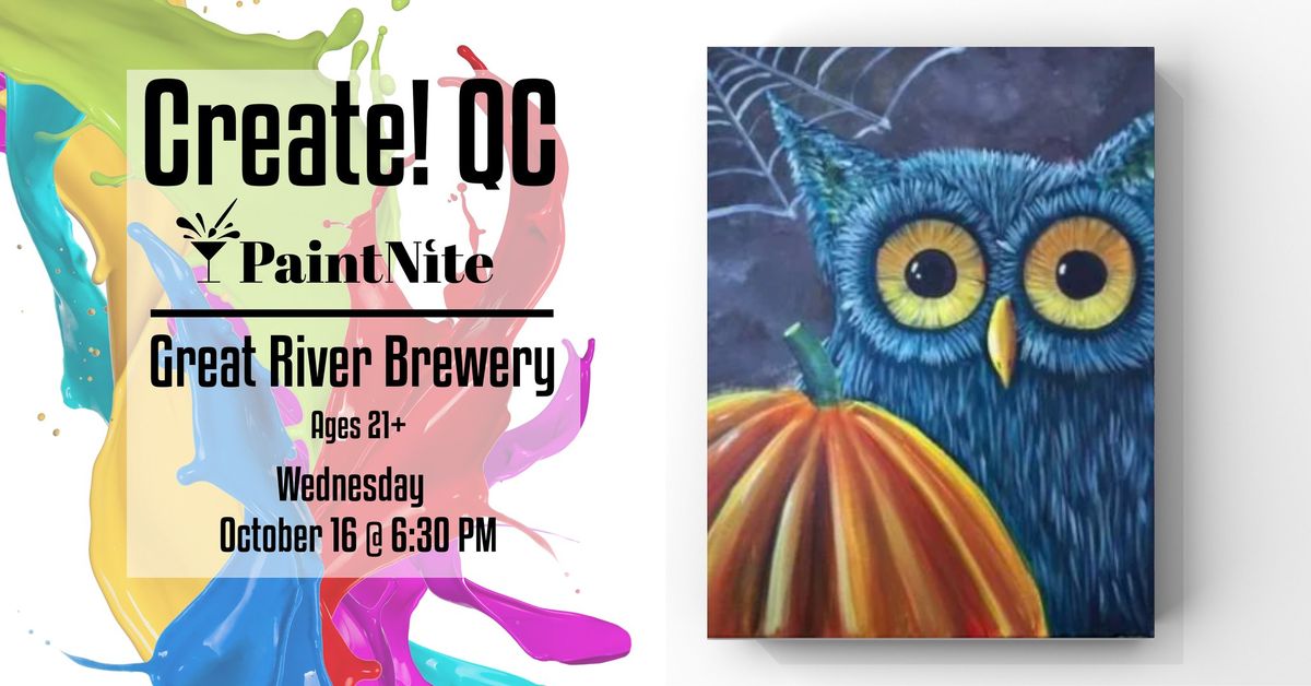 Paint Nite at Great River Brewery: Who's Pumpkin