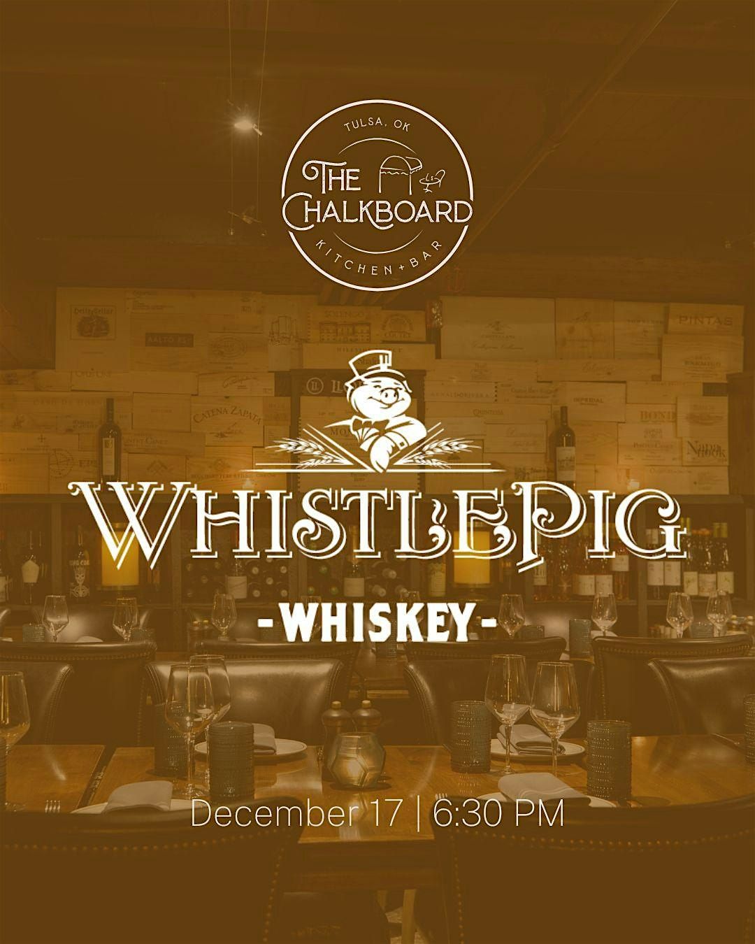 Whistlepig Whiskey Dinner at The Chalkboard