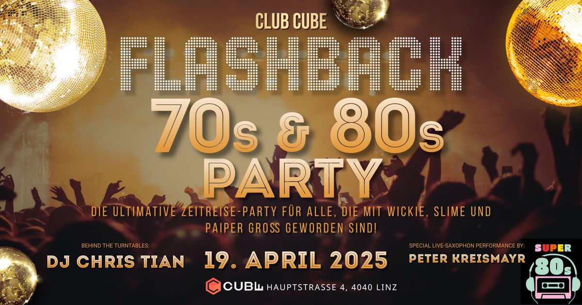 FLASHBACK 70s\/80s PARTY