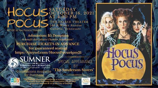 Hocus Pocus - 4pm Movie at the Palace