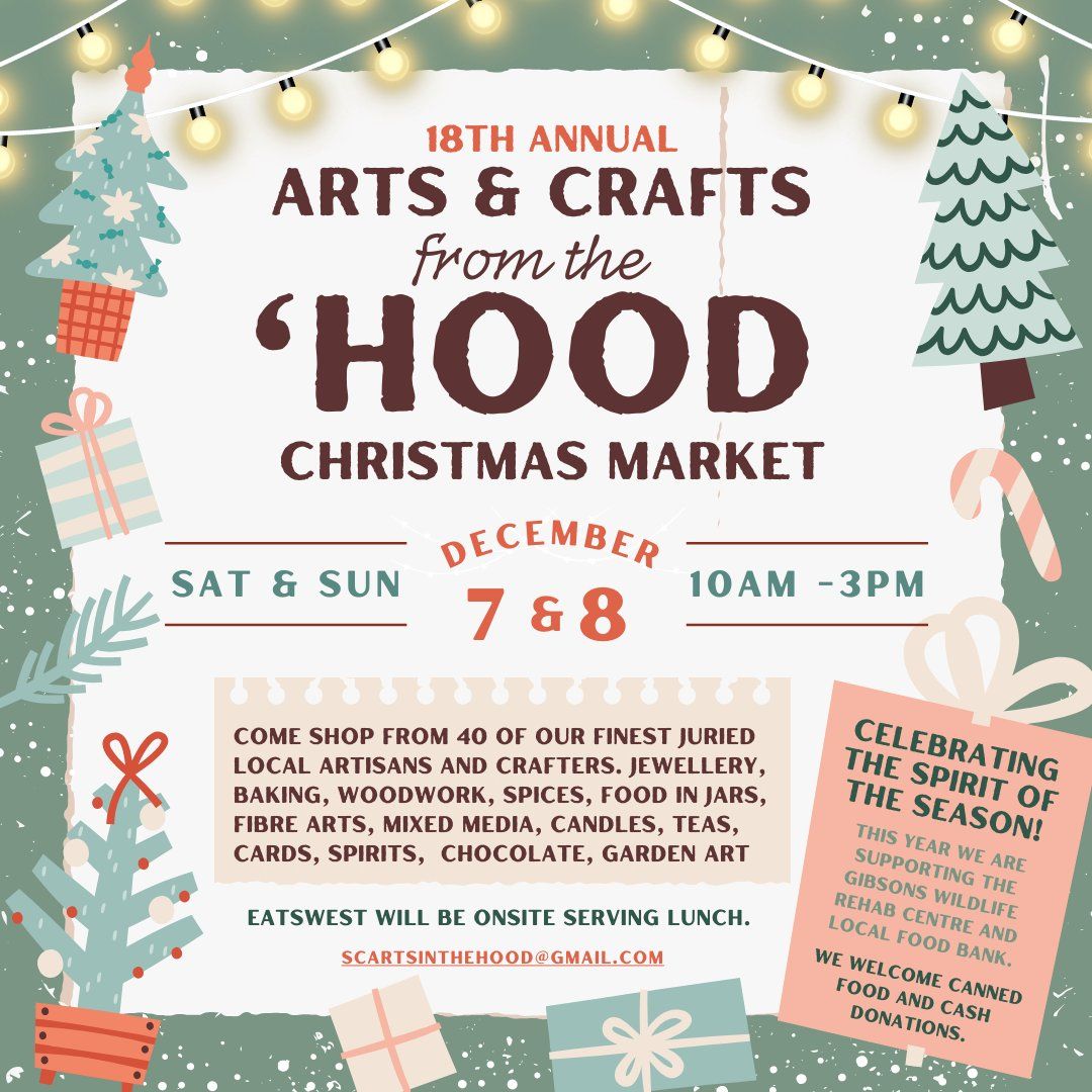 18th Annual Arts & Crafts from the 'Hood Christmas Market