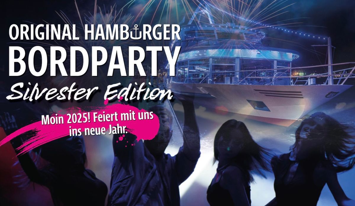 Silvester Bordparty im Hamburger Hafen auf der MS Hamburg