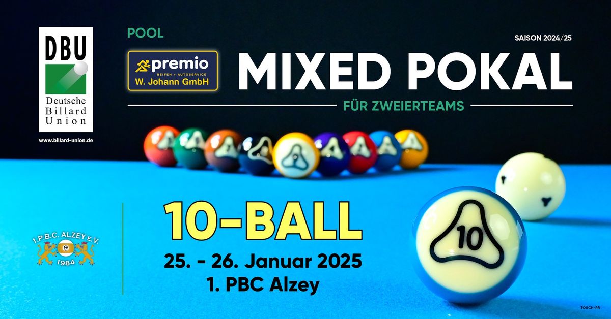 premio W. Johann 10-Ball Mixed Pokal: 5.600 Euro Preisgelder