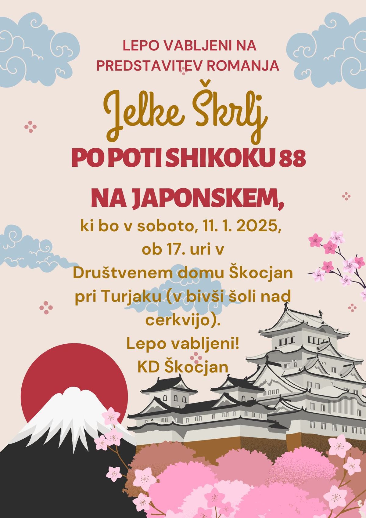 Romanje Jelke \u0160krlj po poti Shikoku 88 na Japonskem