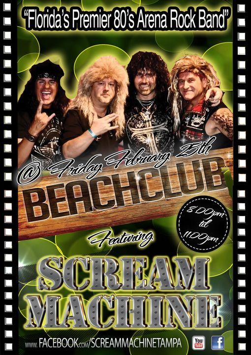 The Ultimate 80's ROCK SHOW - The Beach Club Siesta Key!