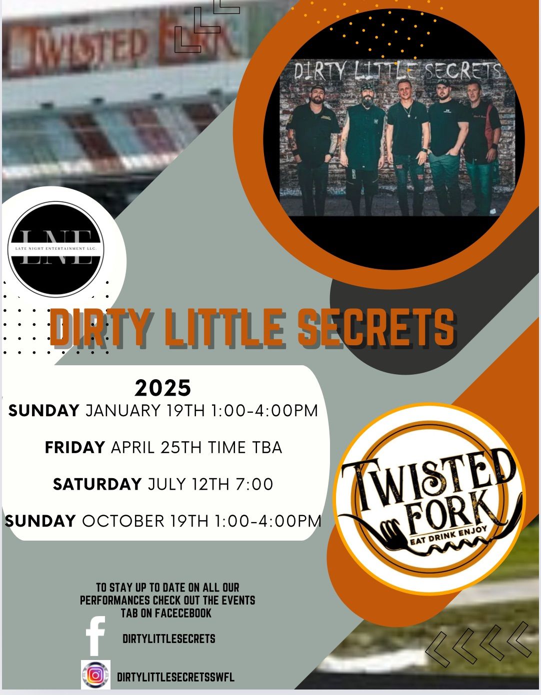 Dirty Little Secrets @ Twisted Fork\ud83c\udf74