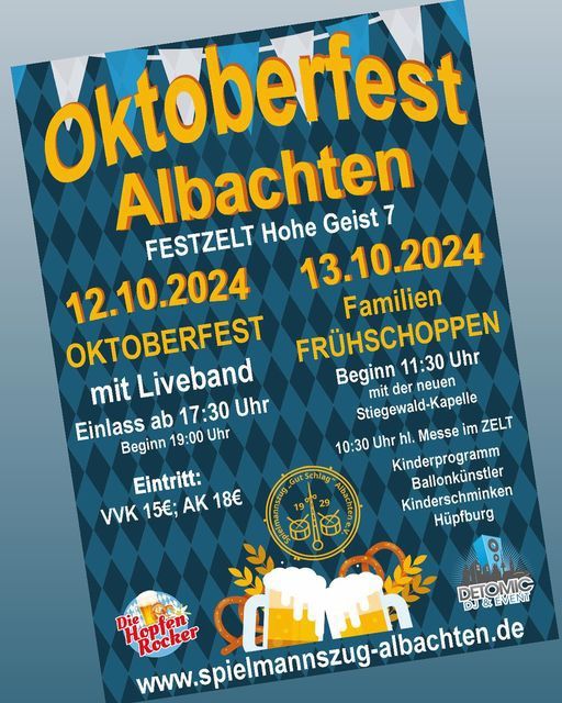 Oktoberfest und bayrischer Fr\u00fchschoppen 